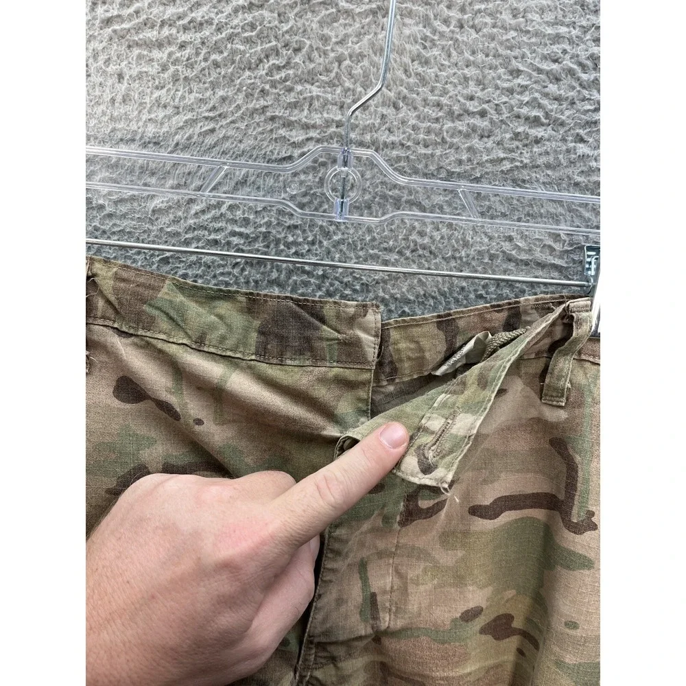 Military Pants Adult Medium Extra Short Camouflage Multicam Camo Ripstop Cargo *